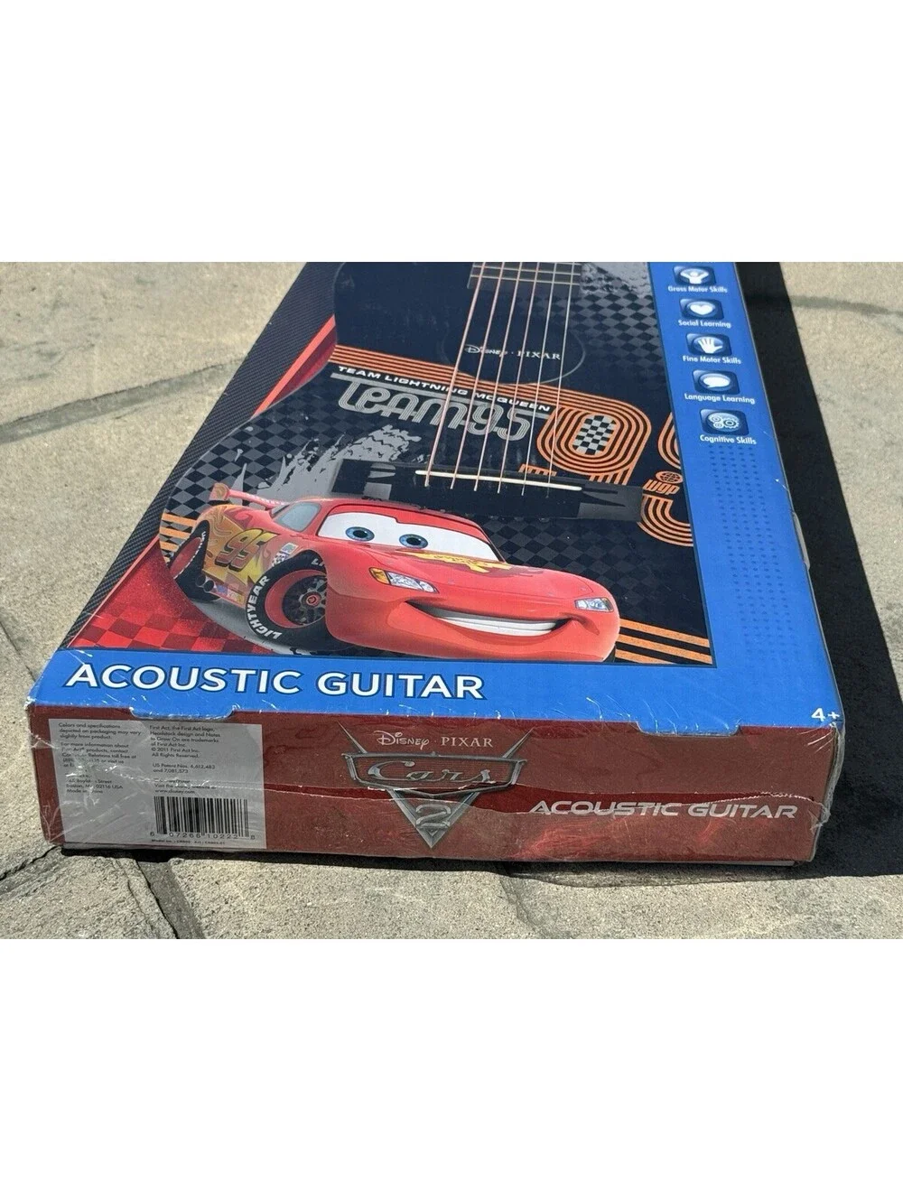 Disney Cars Kids Acoustic Guitar First Act Protective String Post Covers 30”